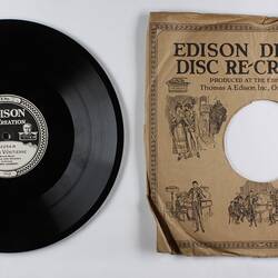 Disc Recording - Edison, Double-Sided, 'Vision Vénitienne' & 'Comme se canta a Napule', 1920-29