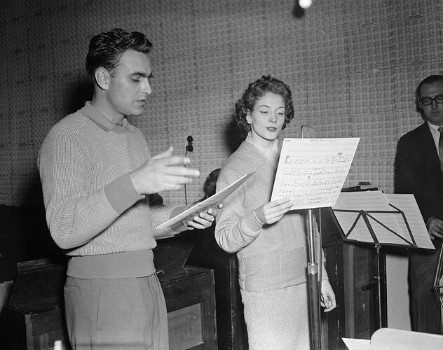 Planet Records, Musicians Recording in a Studio, Victoria, 20 Jul 1959