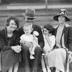 Family Portrait in Stadium, circa 1930s