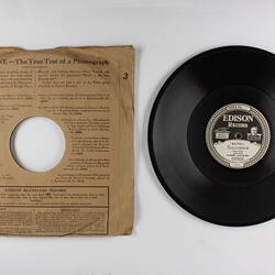 Disc Recording - Edison, Double-Sided, 'Caprice Espagnol' & 'Souvenir', 1919-1929.