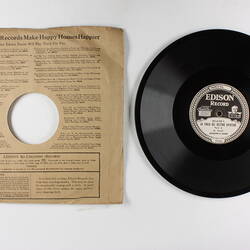 Disc Recording - Edison, Double Sided, 'La Forza Del Destino', Part 1 & 2, Verdi, cica 1919