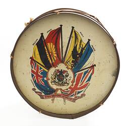 Toy Drum - Tin, World War I, 1914-1918