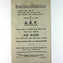 Pamphlet cover with text only