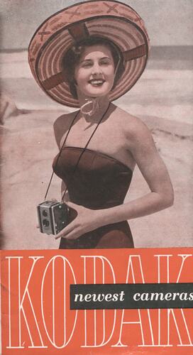Cover page with photograph of woman at beach.