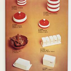Page with image of Capri kitchenware and text.