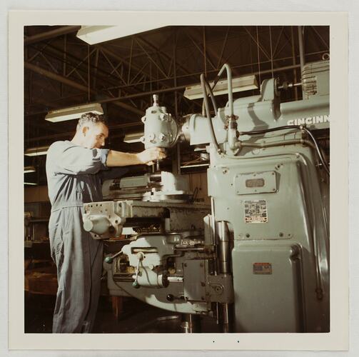 Engineer Adjusting Plant Equipment, Kodak Factory, Coburg, circa 1960s