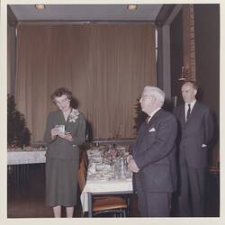 Photograph - Kodak Australasia Pty Ltd, Dr Nellie Fisher Receiving Retirement Present, Coburg, Oct 1962