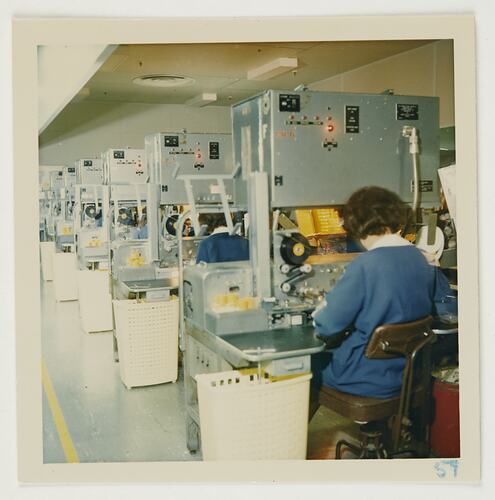 Slide 232, 'Extra Prints of Coburg Lecture', Rapid Slide Mounting Machines, Building 20, Kodak Factory, Coburg, circa 1960s