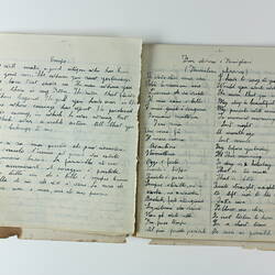 Exercise Book - English Language Lessons, Victoria & Tasmania, 1943-1945