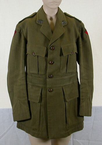Uniform - Australian Army, Khaki Jacket World War I, 1917