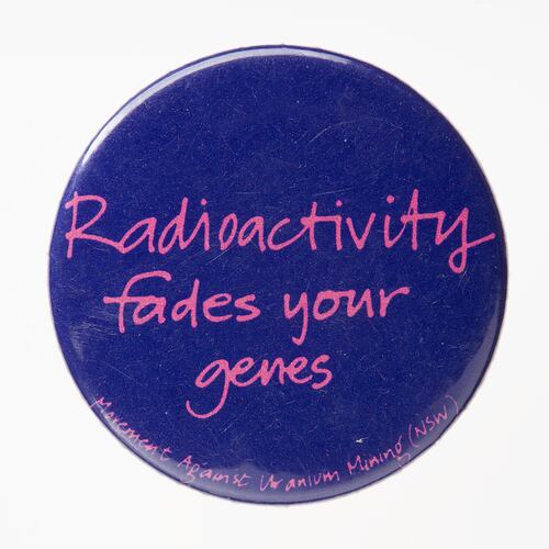 Badge - Radioactivity Fades Your Genes (purple)