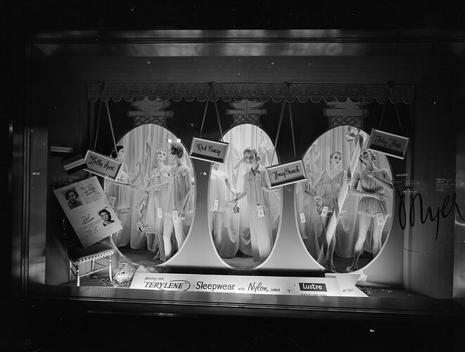 Imperial Chemical Industries, Myer Window Display, Melbourne, Victoria, Sep 1958