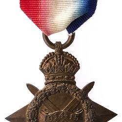 Medal - 1914-1915 Star, Great Britain, Private Harry Watkins, 1918 - Obverse