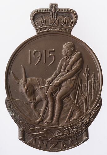 Medal - Anzac Commemorative Medallion, Australia, Colonel Joseph Rex Hall, 1967 - Obverse