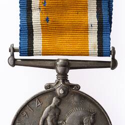 Medal - British War Medal, Great Britain, Private Frank Adams, 1914-1920 - Reverse