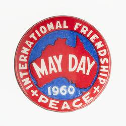 Badge - May Day International Friendship & Peace, 1960