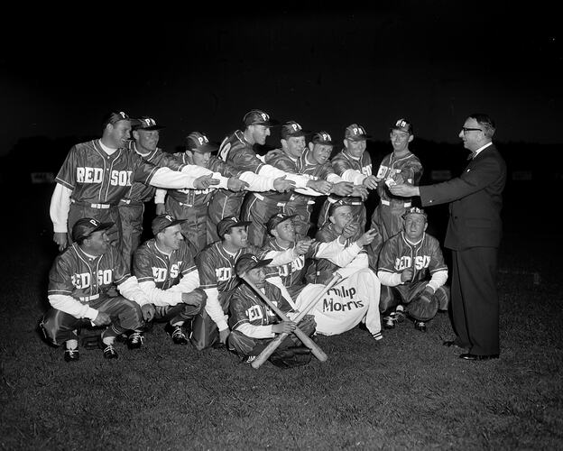 Red Sox Baseball Team, Melbourne, Victoria, 1956