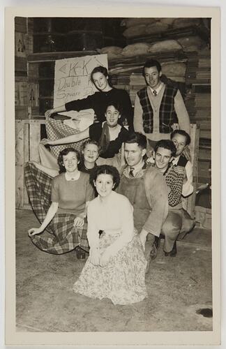 Group Portrait of Double K Square Dance Club, Kodak Australasia Pty Ltd, Burnley, circa 1950