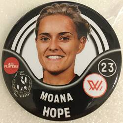 Badge - Moana Hope, Collingwood Football Club, AFL Women's (AFLW) Competition, 2018