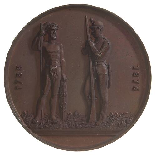 Medal - 85th Anniversary of Settlement, New South Wales Rifle Association, New South Wales, Australia, 1873