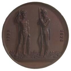 Medal - 85th Anniversary of Settlement, New South Wales Rifle Association, New South Wales, Australia, 1873
