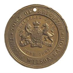 Medal - Diamond Jubilee of Queen Victoria, Town of Brighton, Victoria, Australia, 1897