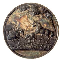 Medal - Port Phillip Farmers Society Silver Prize, 1857 AD
