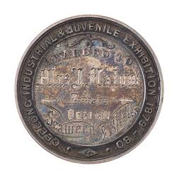 Medal - Geelong Industrial and Juvenile Exhibition Silver Prize, 1879 - 80