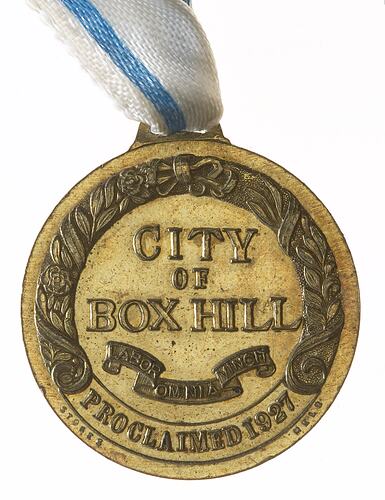 Medal - Centenary of Local Government Box Hill, 1957 AD