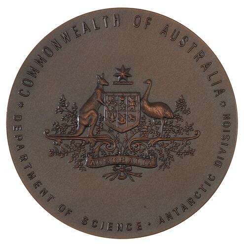Medal - Antarctic Research Expeditions, Department of Science, c. 1977 AD