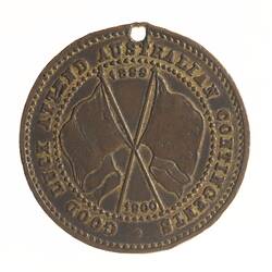 Medal - Transvaal War, Good Luck Australian Contingents, 1899 - 1900 AD