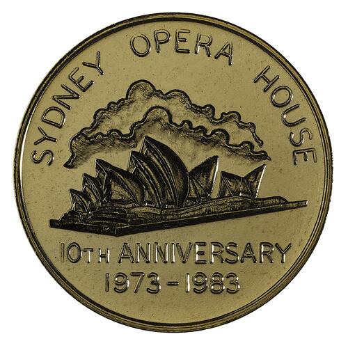 Medal - Sydney Opera House 10th Anniversary, 1983 AD