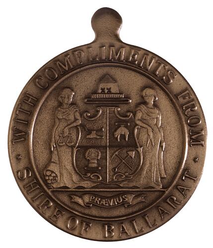 Medal - Sesquicentenary of Victoria, Shire of Ballarat, 1985 AD