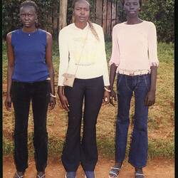 Digital Photograph - Nyadol Nyuon, Nyameer & Nyakang Nyuon, Nairobi, Kenya, circa 2000-02