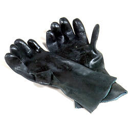 Pair of Rubber Gloves - Industrial, Safety, Pigment Manufacturers of Australia, circa 1961-1990