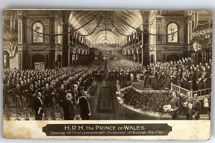 Postcard - Opening of Federal Parliament (Documents)