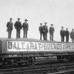 SHIPMENT OF SUNSHINE HARVESTERS FOR ARGENTINA EX BALLARAT. YEAR 1903