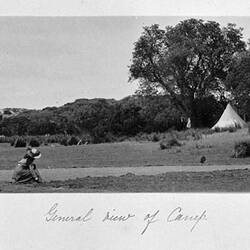 Photograph - 'General view of Camp', by A.J. Campbell, Phillip Island, Victoria, Nov 1902