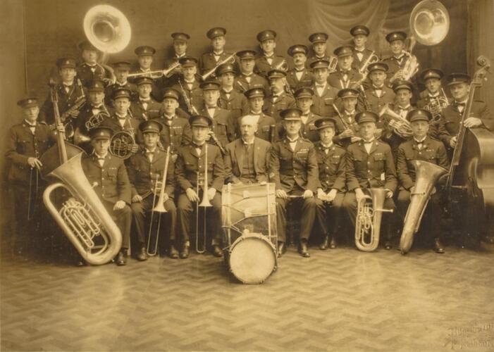 Digital Photograph - ANZAC Military Band, circa 1920