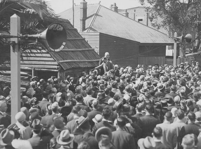 Photograph - Opening of H.V.McKay Smithy, Sunshine, 1928