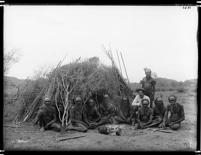 Glass plate. Arrernte. Alice Springs, Central Australia, Northern ...
