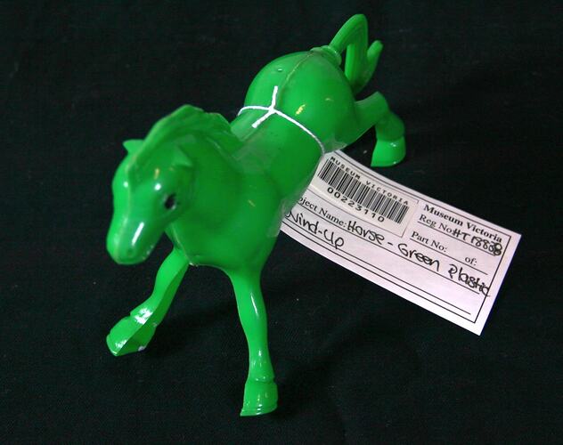 Horse - Green Plastic, Wind-Up, circa 1950s