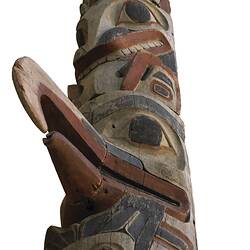 Haida totem pole, Canada (detail from below)