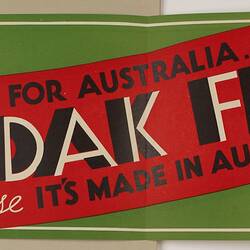 Poster - 'Kodak Film, Because it's Made in Australia', 1930s