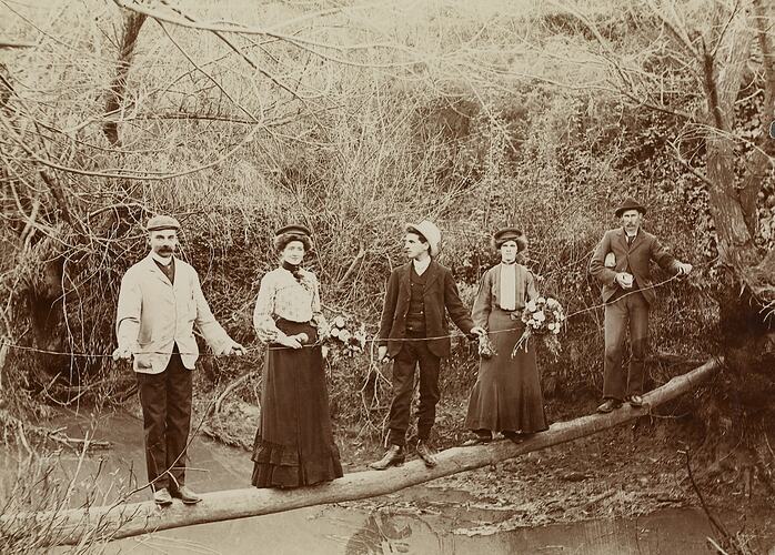 Digital Photograph - Crossing the Plenty River, Greensborough, circa 1885