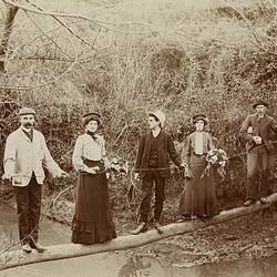 Digital Photograph - Crossing the Plenty River, Greensborough, circa 1885