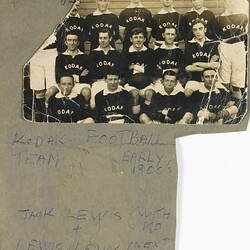 Photograph - Kodak Australasia Limited, Kodak Football Team, Melbourne, circa 1914