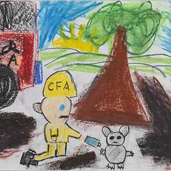 Artwork - 'CFA Helps Wildlife', Healesville Primary School, 2009