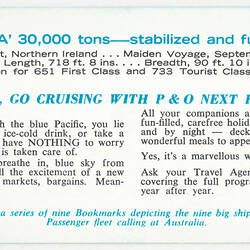 Bookmark - P&O Line, SS Iberia 30,000 Tons
