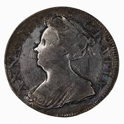 Coin - Threepence, Queen Anne, England, Great Britain, 1708 (Obverse)